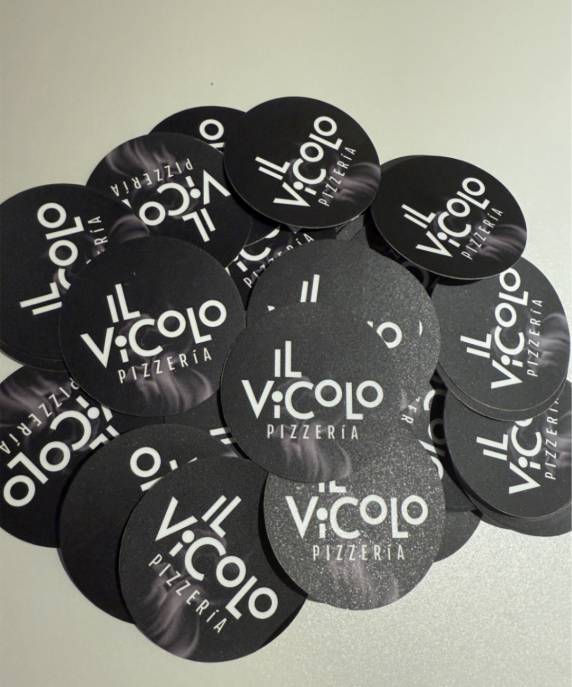 Stickers circulares Il Vicolo Pizzería