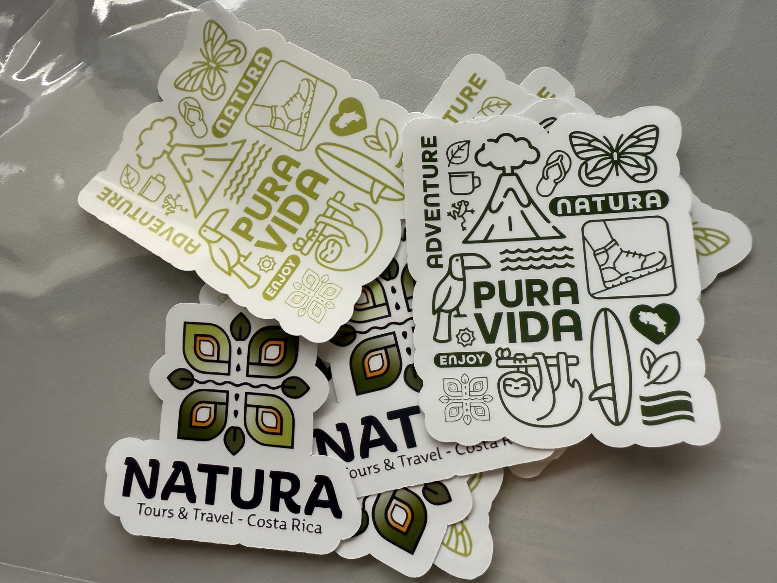 Stickers Natura Tours Costa Rica y Pura Vida Adventure