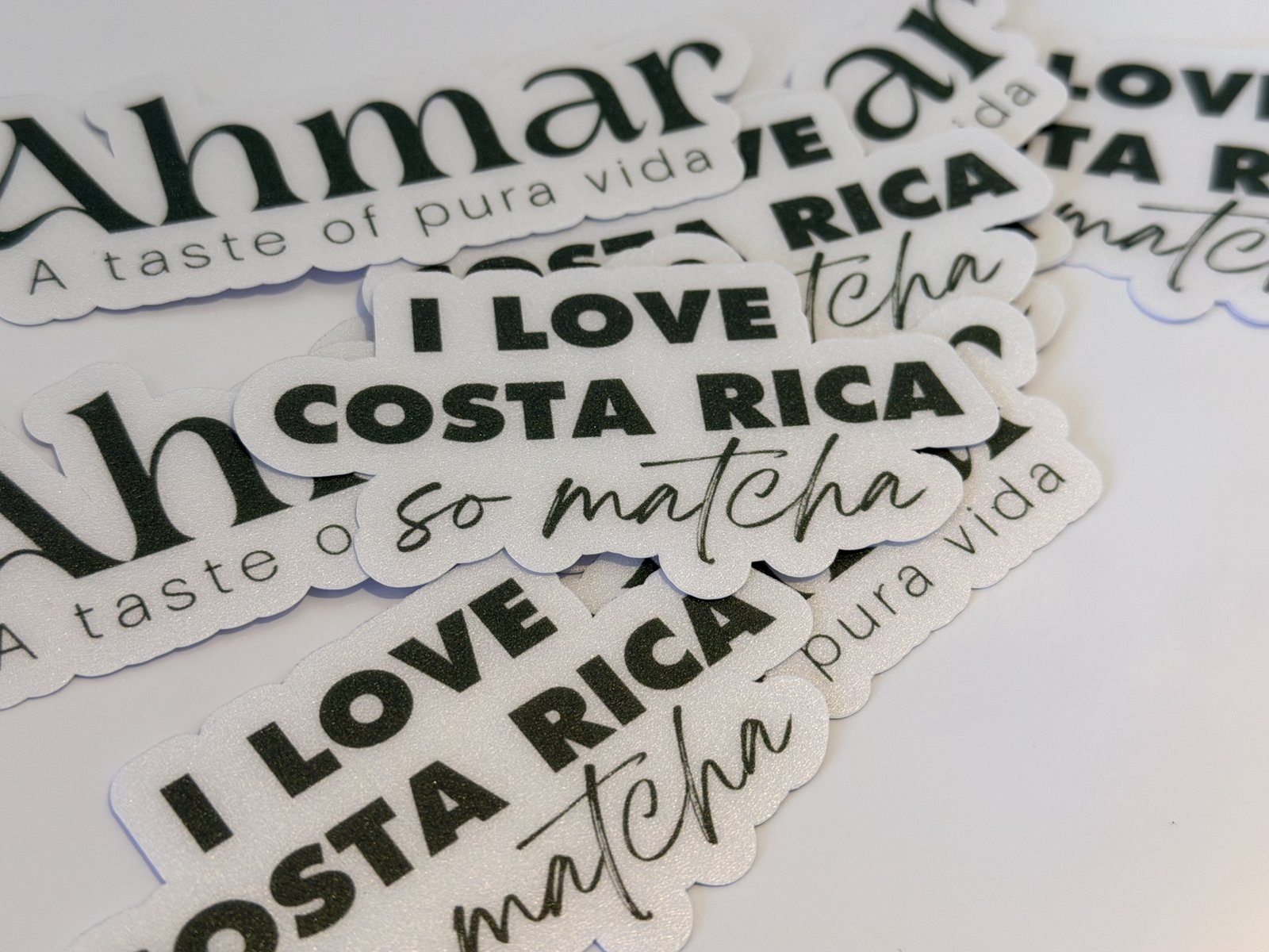 Stickers kiss-cut Ahmar I Love Costa Rica so matcha
