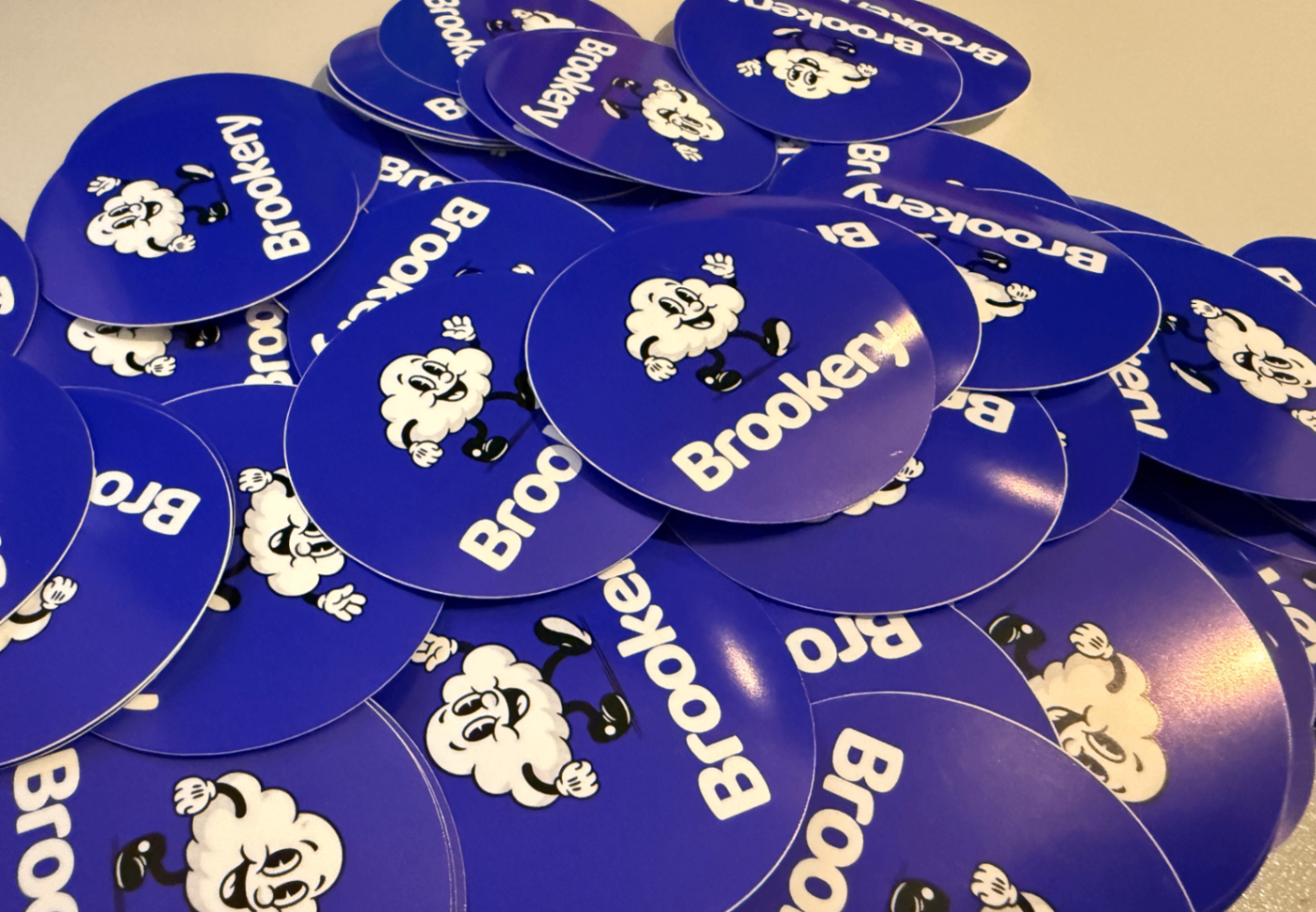 Stickers circulares Brookery